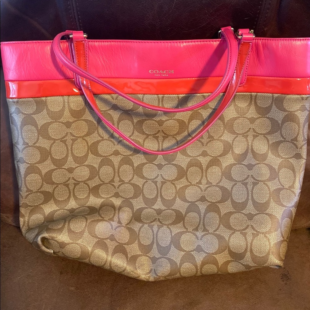 Coach Zip Top Tote